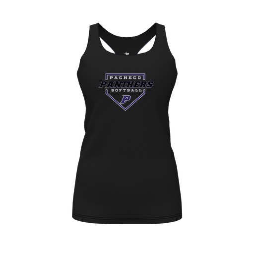 [FT0TRBBK-FYS-LOGO2] Decker Racerback Tank Top (Female Youth S, Black, Logo 2)