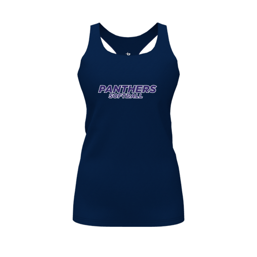 [FT0TRBNV-FYS-LOGO1] Decker Racerback Tank Top (Female Youth S, Navy, Logo 1)