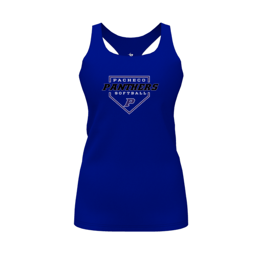 [FT0TRBRY-FYS-LOGO2] Decker Racerback Tank Top (Female Youth S, Royal, Logo 2)