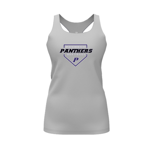 [FT0TRBGY-FYS-LOGO2] Decker Racerback Tank Top (Female Youth S, Gray, Logo 2)