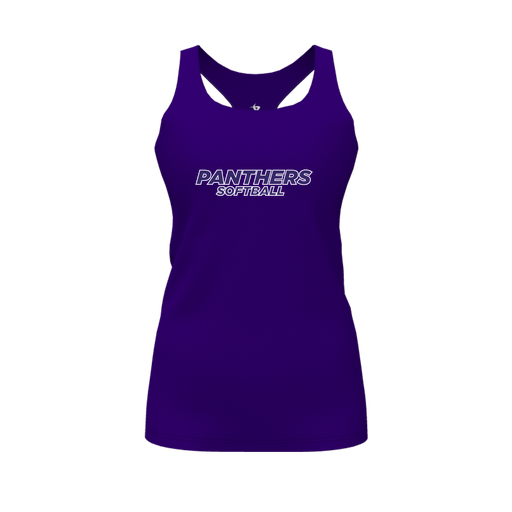 [FT0TRBPP-FYS-LOGO1] Decker Racerback Tank Top (Female Youth S, Purple, Logo 1)