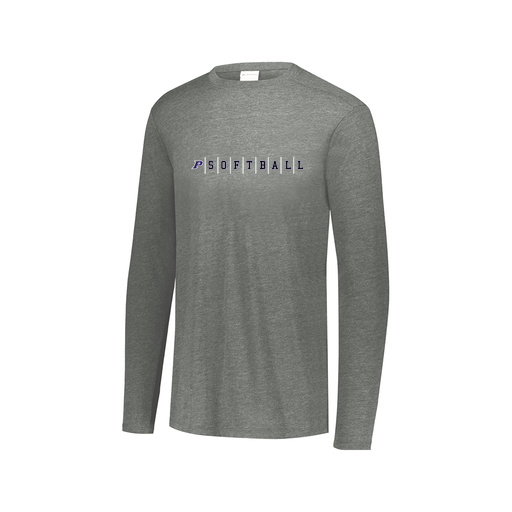 [FTLCUBGY-AXS-LOGO3] Decker Men's Tri-Blend T-Shirt - Long Sleeve (Adult XS, Gray, Logo 3)